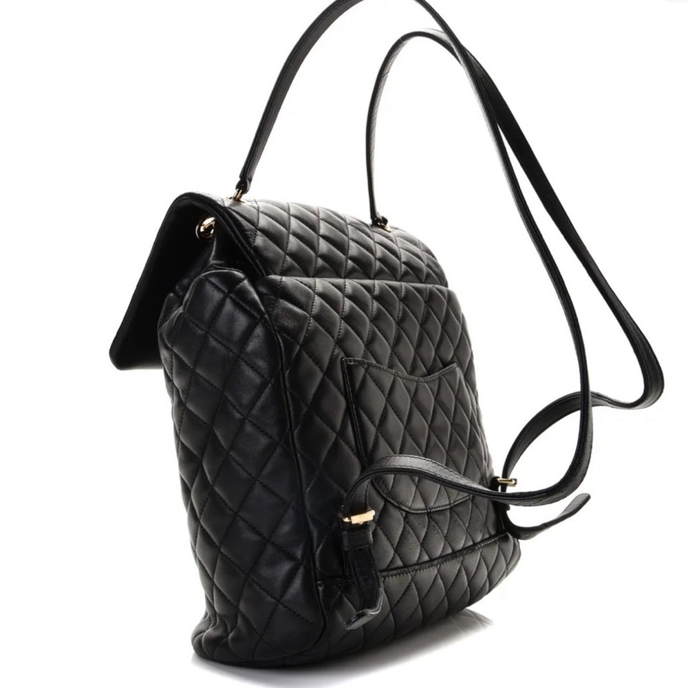 Chanel Black Calfskin Quilted Large Backpack Urban Spirit with GHW - Picture 8 of 9
